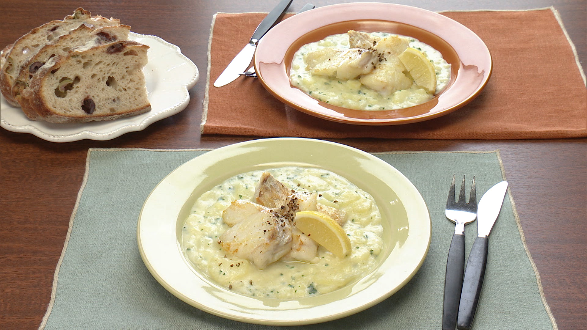 たらソテー じゃが芋ソース