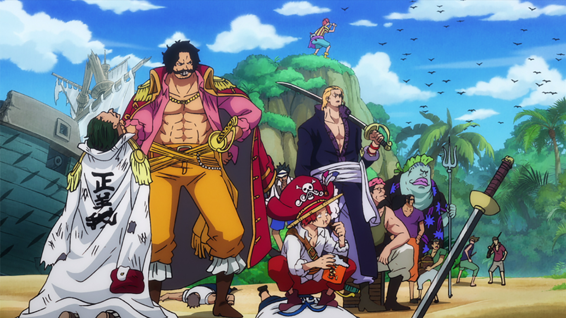 交える刃! ロジャーと白ひげ!