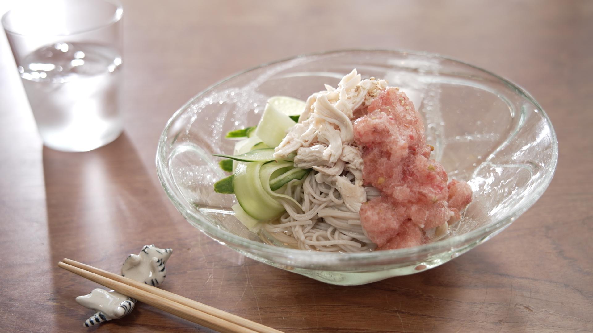 トマト氷のぶっかけそば