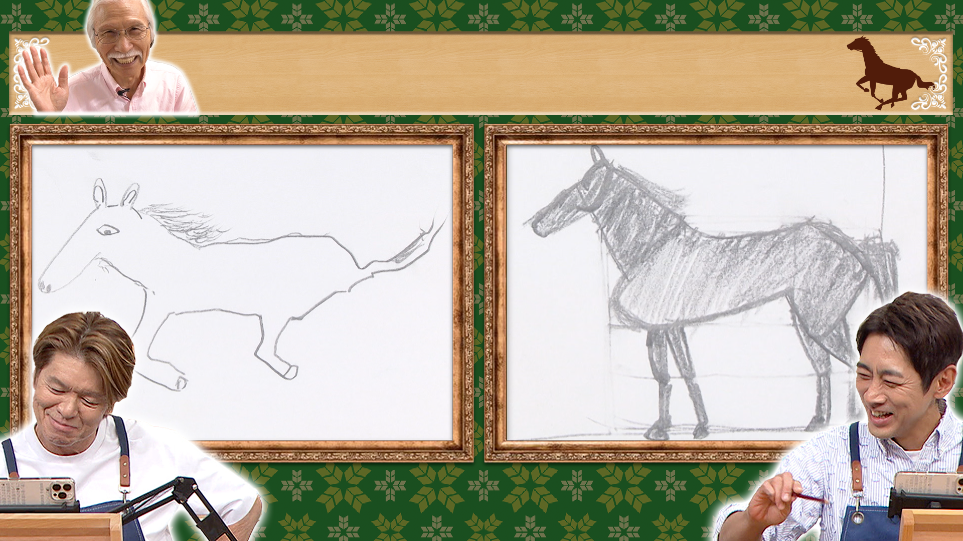 神が今年買って良かったモノ▼年賀状に馬描く