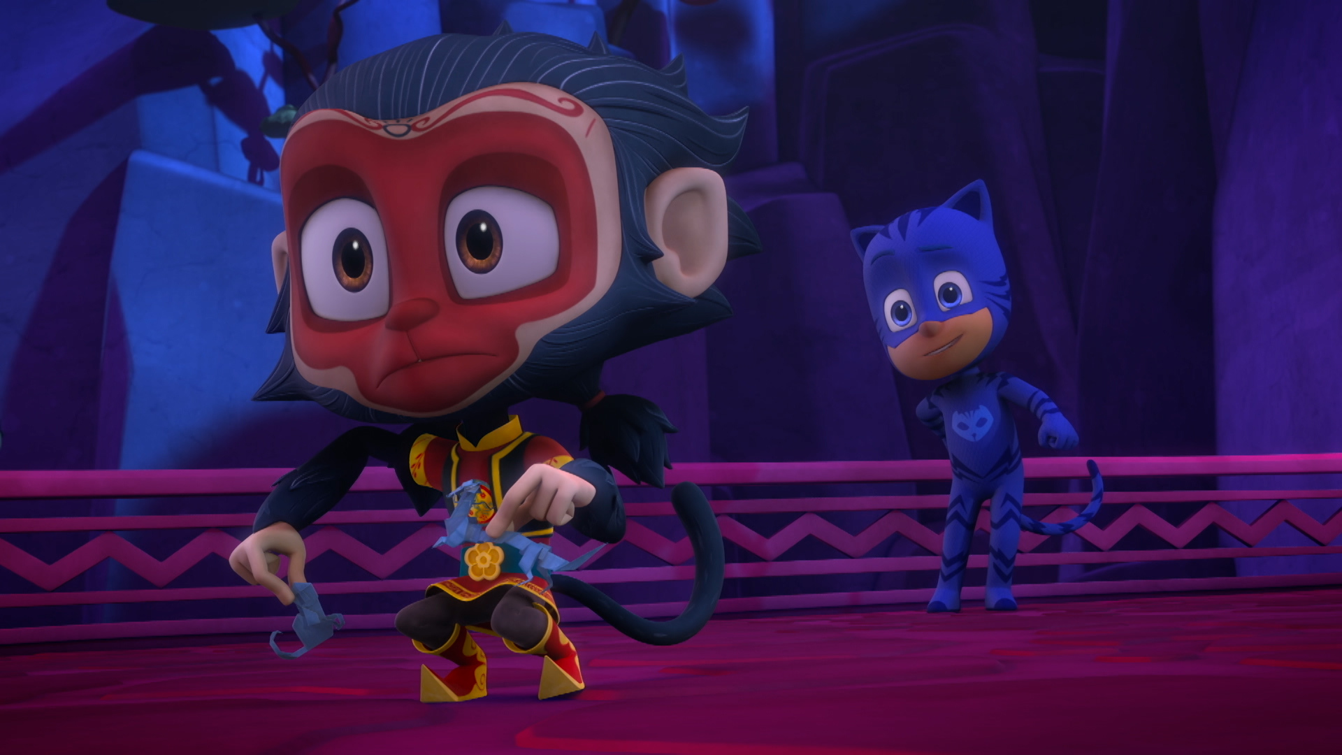 (吹) 【パジャマスク】「いいこのサルの ひみつ」