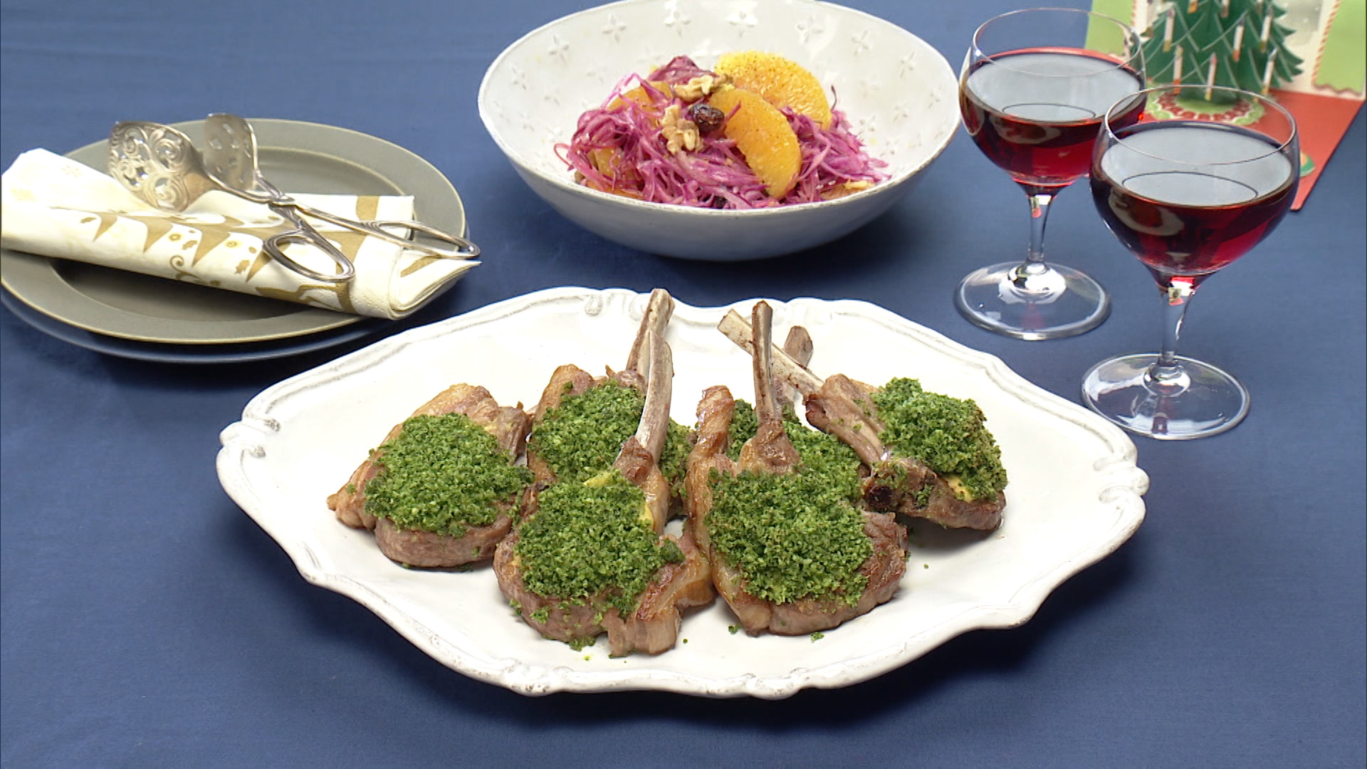 ラムの香草パン粉焼き