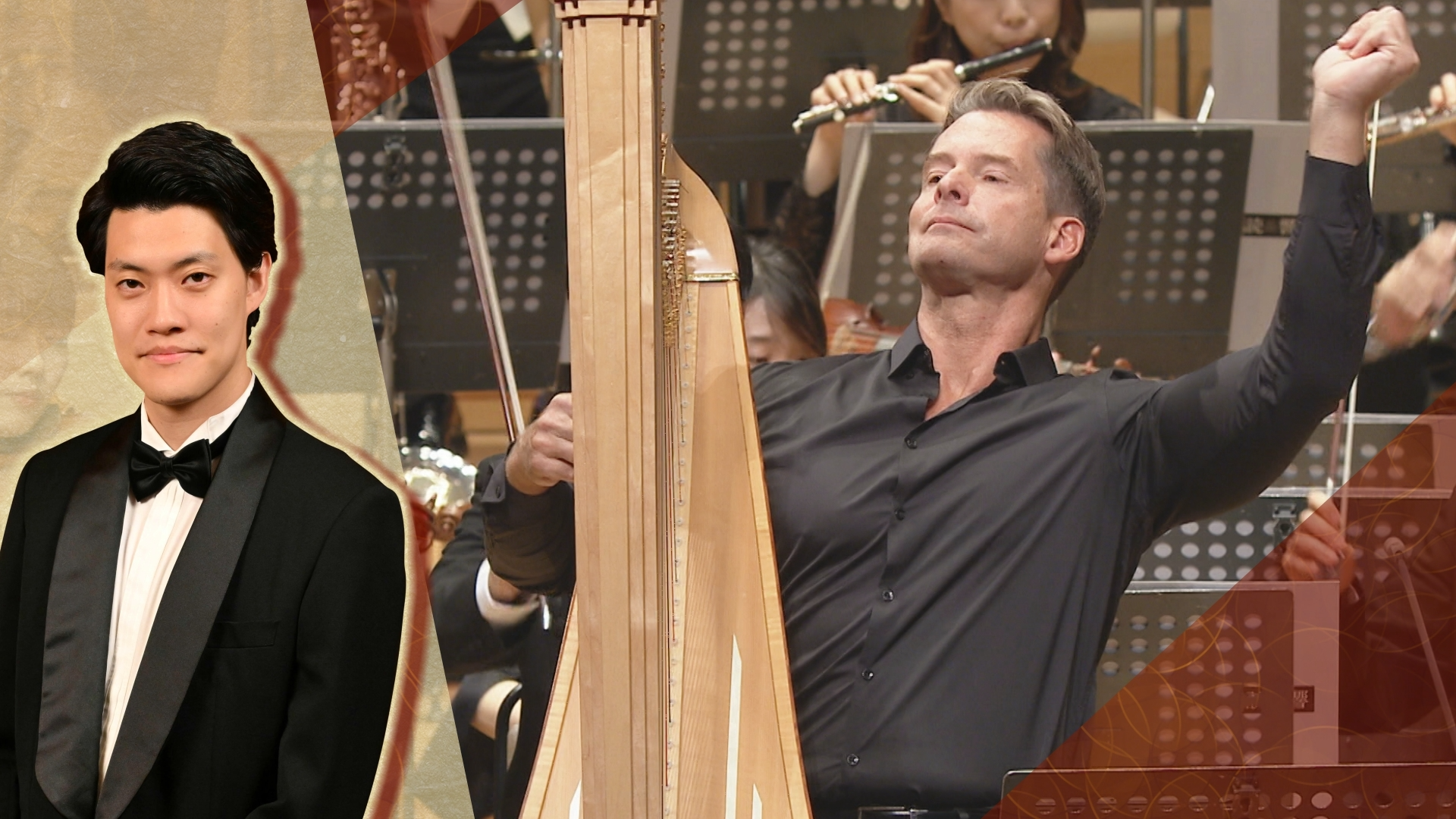 「指揮：セバスティアン･ヴァイグレ ハープ：グザヴィエ･ドゥ･メストレ M1 モソロフ／ハープ協奏曲 M2 チャイコフスキー／交響曲第6番「悲愴」から」