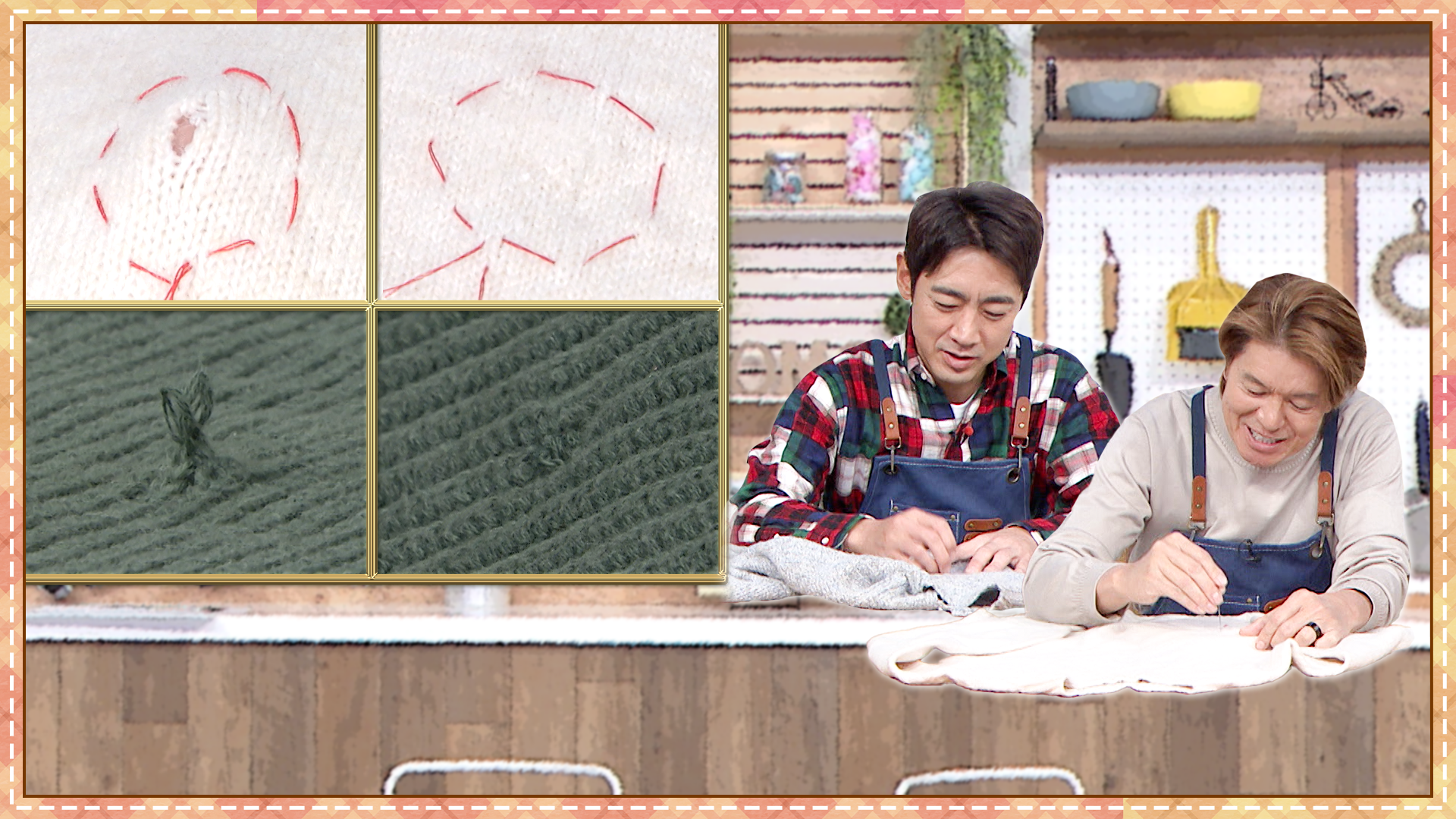 ニットのほつれ&穴が無かった事に! ▼ダウンコートの正しい着方