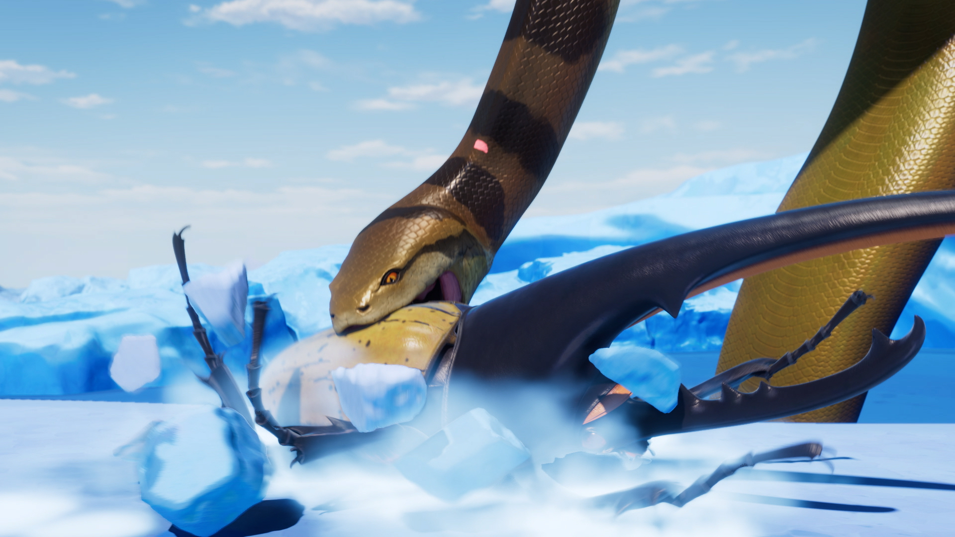 【準決勝第1試合】ティタノボア VS ヘラクレスオオカブト