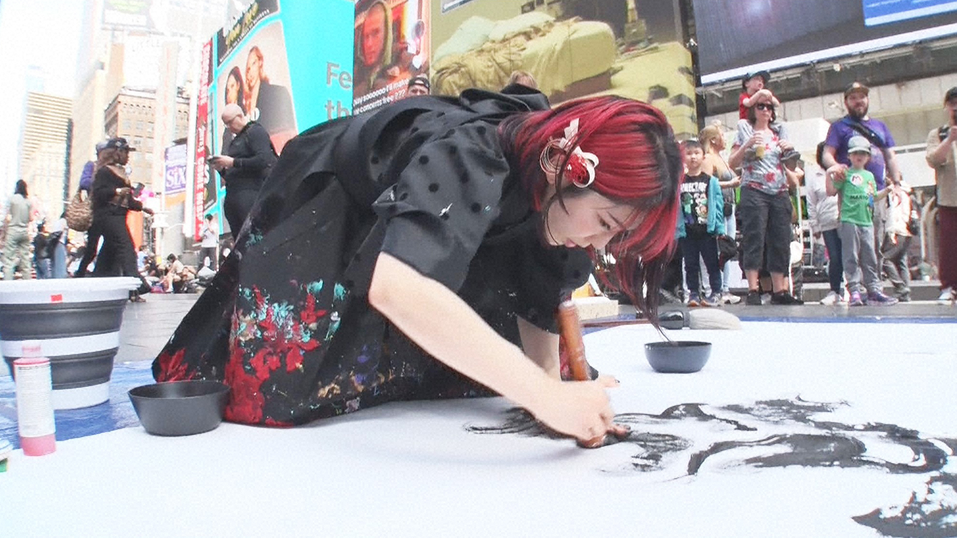 グッと! 地球便 ニューヨークで書道アーティストとして活動する娘へ