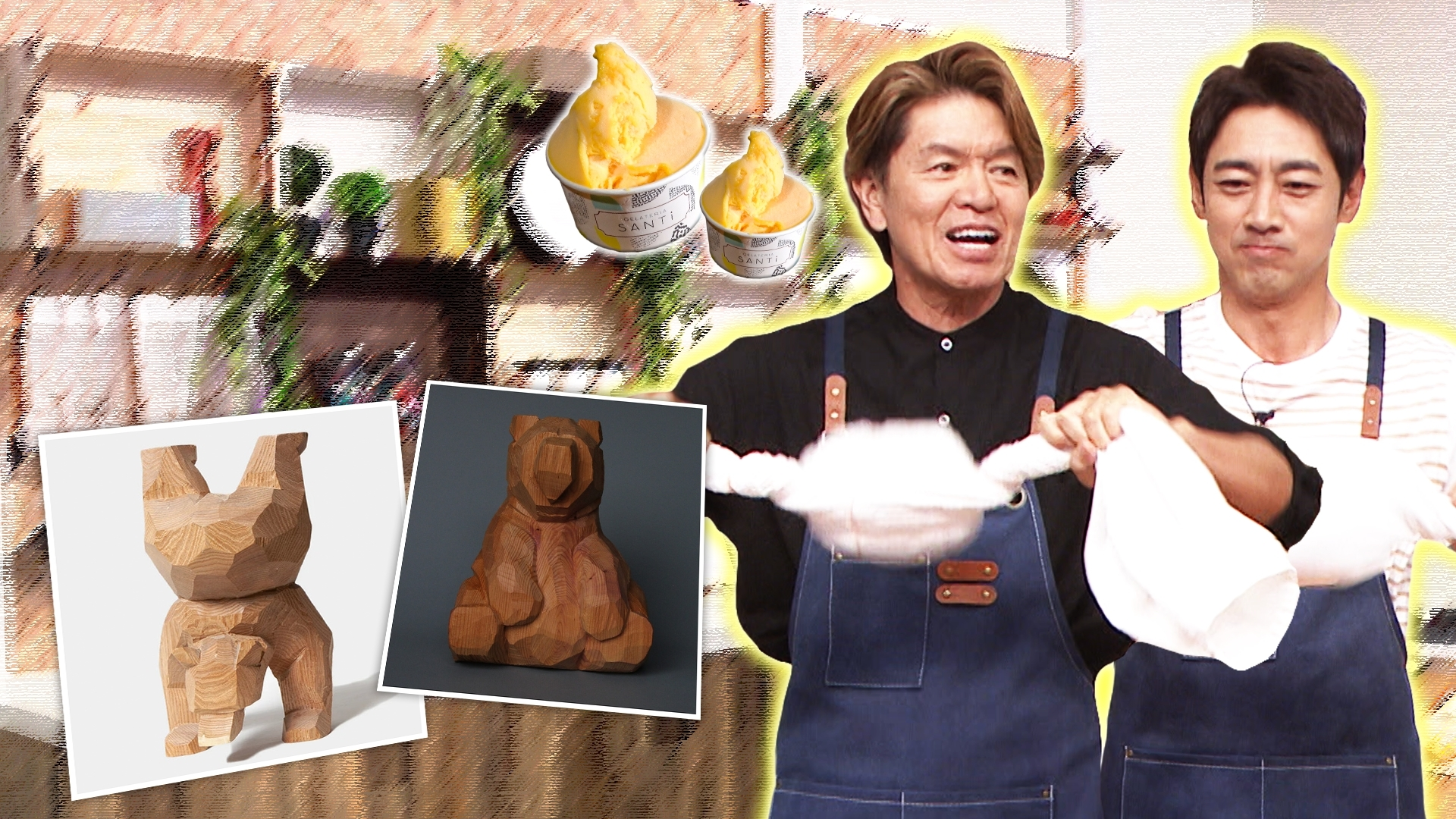 コンビニ冷凍マンゴーで作れる爽やかソルベ&モダン木彫り熊の神