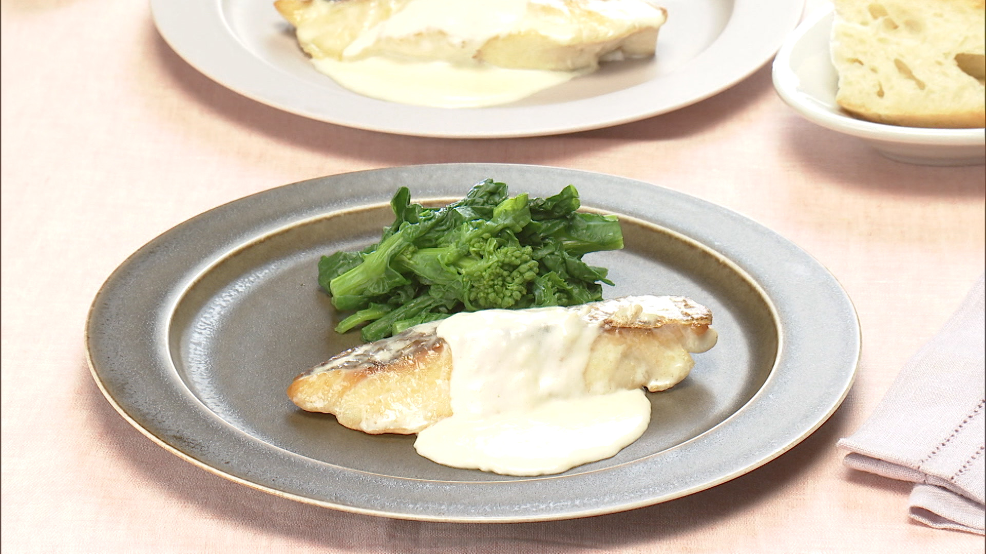 鯛ソテー クリームソース