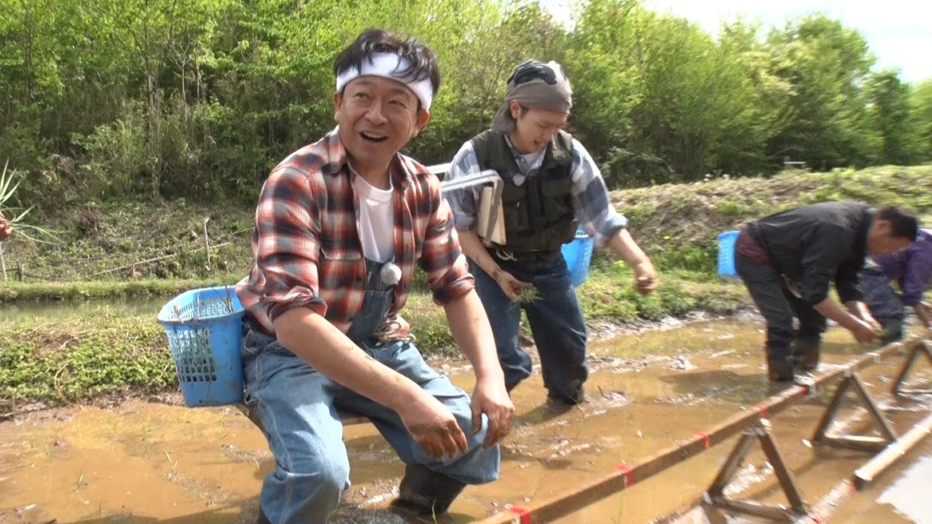 DASH村25年目の田植え!! 福島の仲間&助っ人力士参戦