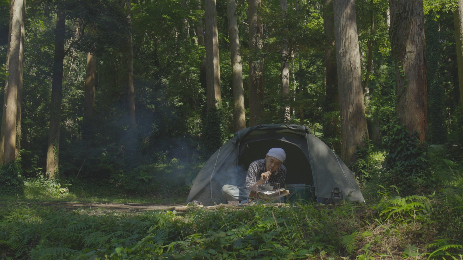 #218 秋の風はやわらかに焚き火をゆらして