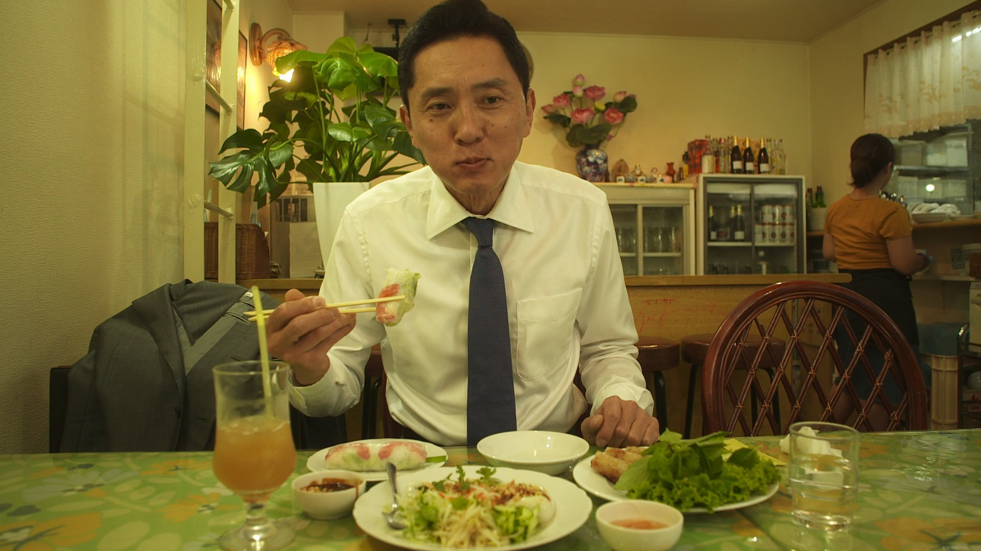 大田区蒲田の海老の生春巻きととりおこわ