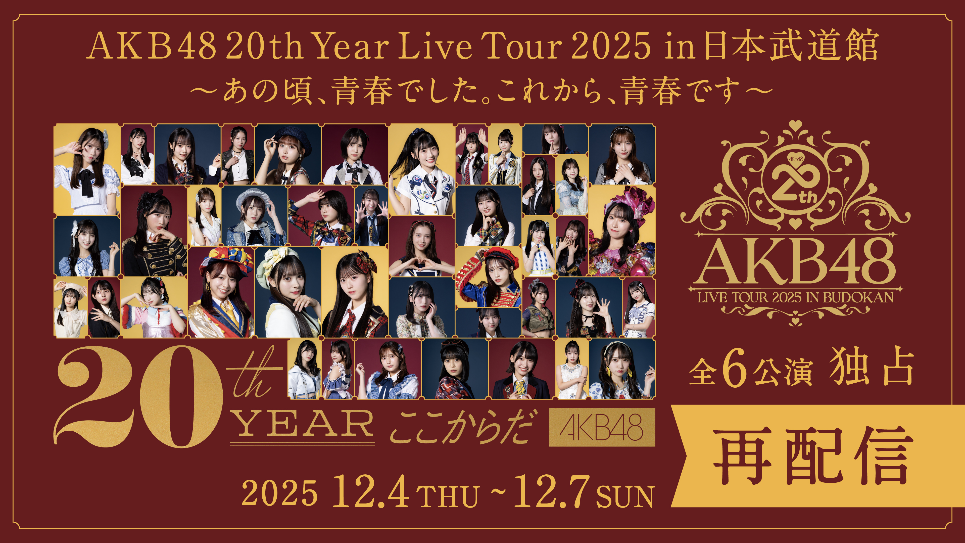 【AKB48】伝説の武道館公演を再配信&OG含めた裏側密着ドキュメンタリーを独占見放題配信